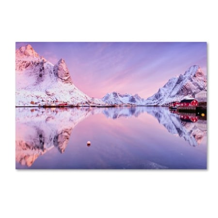 Michael Blanchette Photography 'Fjord Sunrise' Canvas Art,12x19